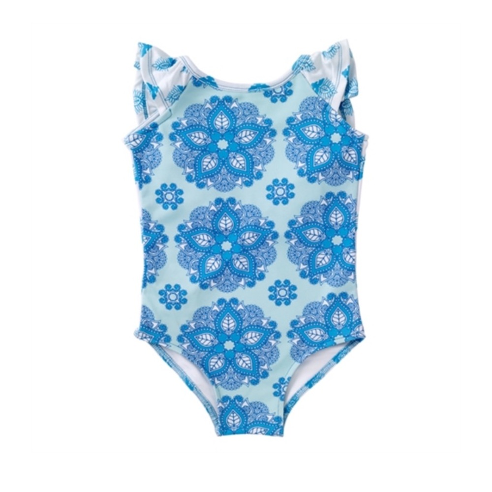 NWT Masala Baby Rose Turquoise Flutter One Piece
